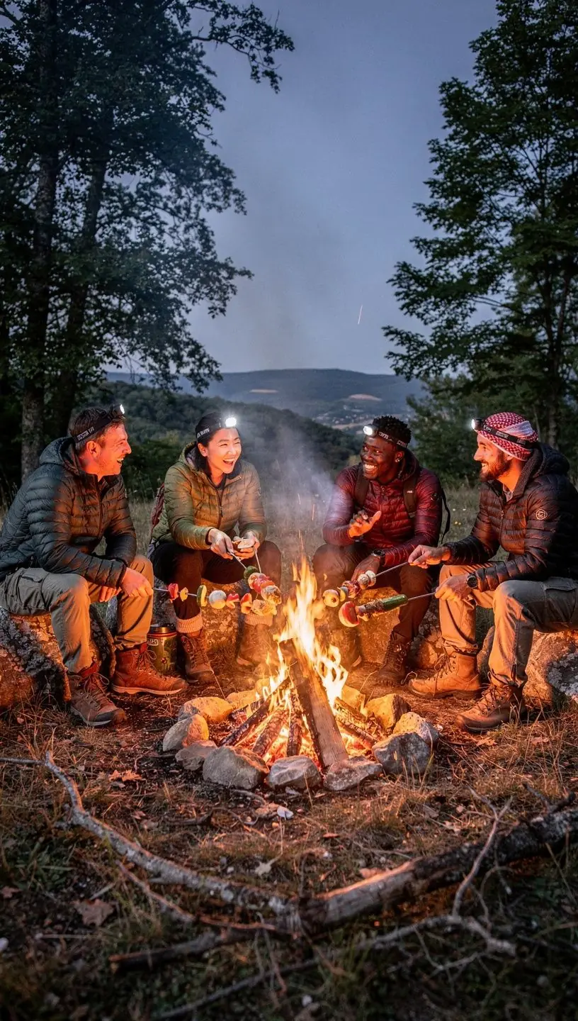 Egy ember, aki egy térképet tanulmányoz, hogy megtalálja az utat az erdőben.
